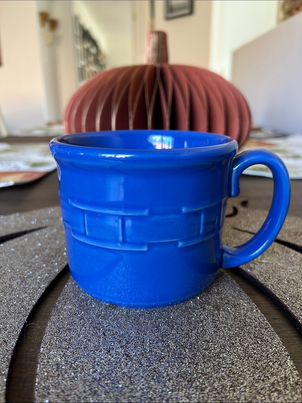 Longaberger pottery Blue Ceramic Coffee Mug - Classic Home Dining
